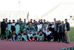 جشن آلومینیومی‌ها قبل از بازی با ذوب(عکس)