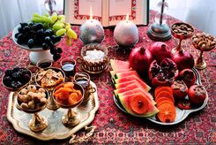 شام شب یلدا در قدیم | غذای شب چله برای تازه عروس