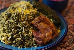 طرز تهیه کته اسفناج + مواد لازم