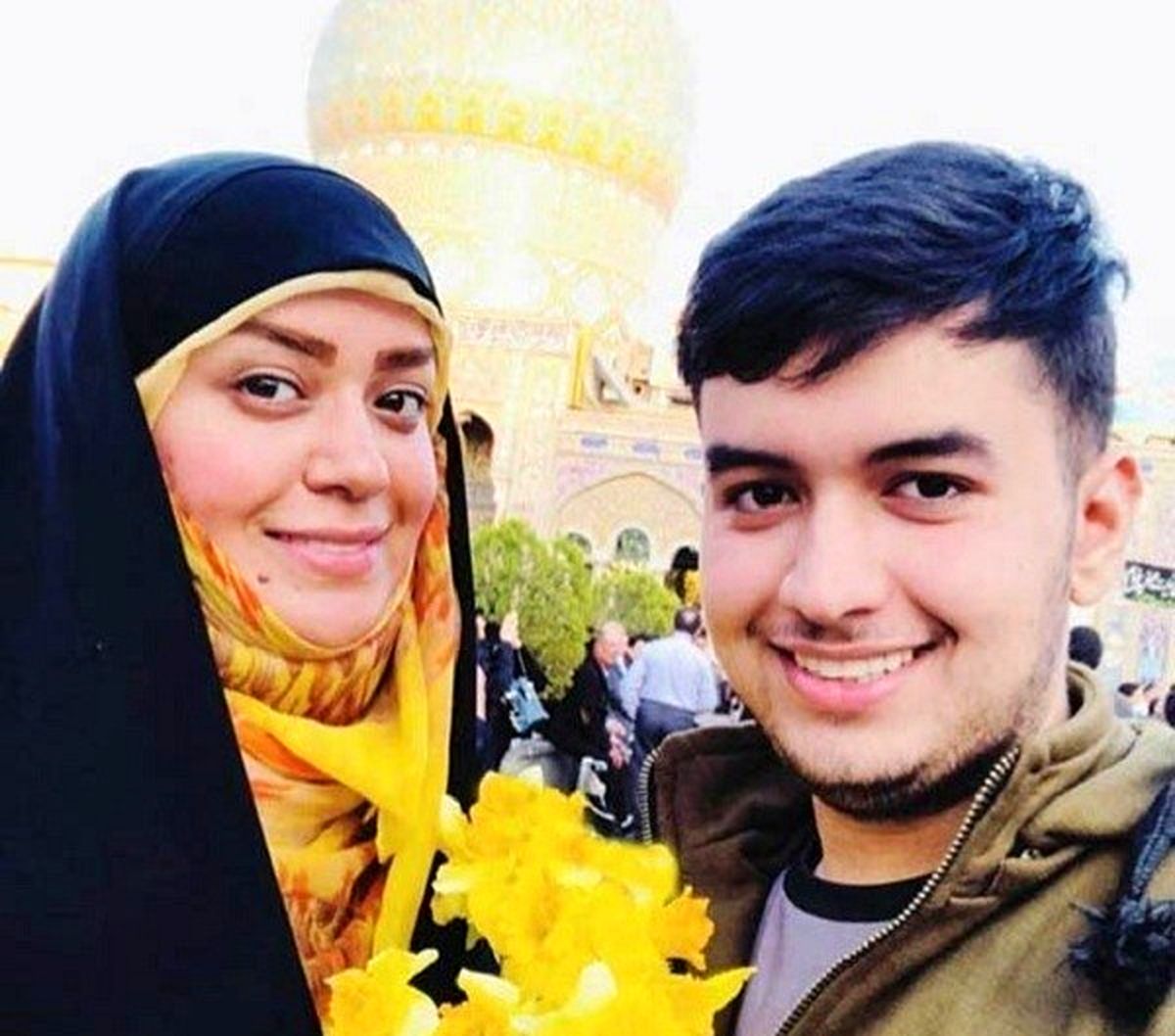 اظهارنظر جالب پسر الهام چرخنده درباره مادرش +عکس چرخنده و همسر و پسرش