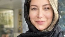 قیافه پوکر فریبا نادری در آسانسور | عکس فریبا نادری