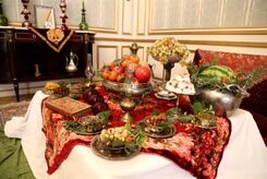تزئین سفره شب یلدا + عکس