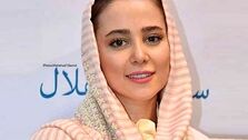 عکس الناز حبیبی در کنار علی انصاریان در فیلم رمانتیسم
