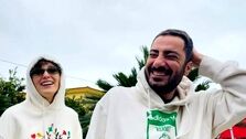 فرشته حسینی همسرش را سوپرایز کرد| نوید محمدزاده پدر شد