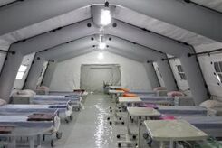 بیمارستان صحرایی سپاه در مرز خسروی افتتاح شد