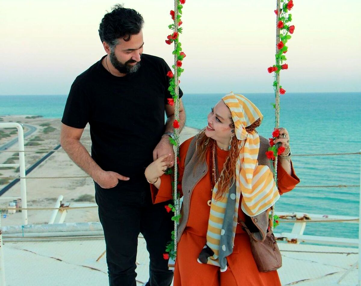 شعر عاشقانه حاجی برای چشم های بهاره رهنما! +عکس