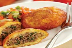 طرز تهیه و مواد لازم کوکو سیب زمینی شکم پر