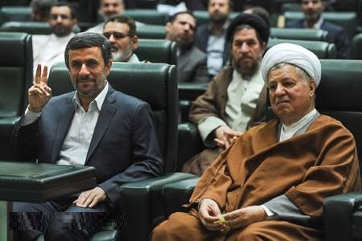 واکنش آیت‌الله هاشمی به شکست در مقابل احمدی‌نژاد+لو رفته
