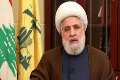 تصویر دبیر کل جدید حزب‌الله در حرم امام رضا(ع)