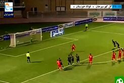 فریاد بلند فروزان بعد از پنالتی شیمبا :خدااااااااا! (عکس)