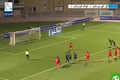 فریاد بلند فروزان بعد از پنالتی شیمبا :خدااااااااا! (عکس)
