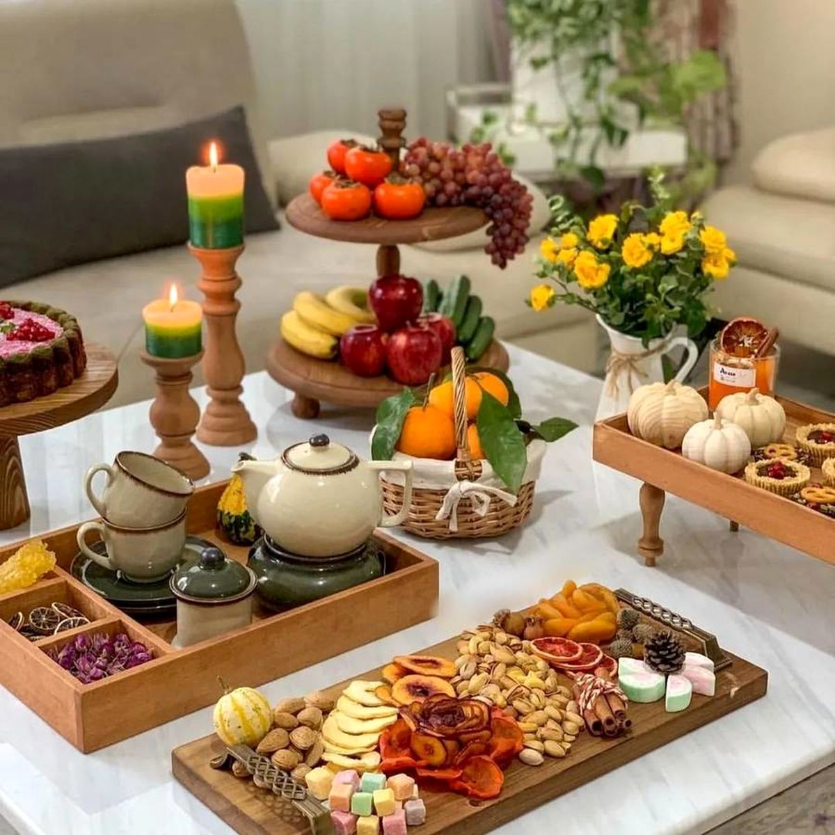 شب نشینی لاکچری شب یلدا در کافه های تهران +جدول قیمت
