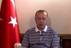 چرت اردوغان وسط پیام زنده ویدئویی!