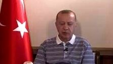 چرت اردوغان وسط پیام زنده ویدئویی!