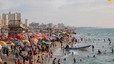 (عکس) ساحل غزه پیش و پس از جنگ